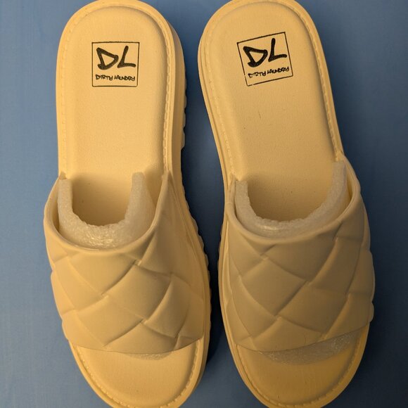 Dirty Laundry Lightning Slides - Cream - Picture 1 of 3